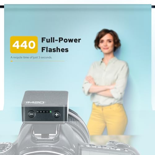 Godox iM20 Mini Flash, USB C Charging Built-in Battery with 5 Levels ower