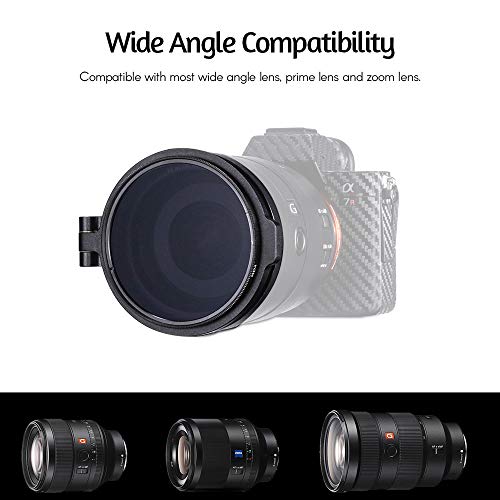 Andoer Quick Filter System 49mm Camera Lens ND Filter Ring Metal Adapter Compatible with Canon Nikon Sony Olympus DSLR Cameras