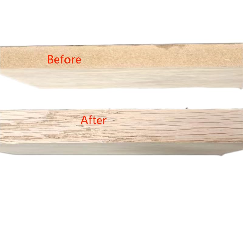 Real Red Oak 1-1/2 inch ×26ft Wood Veneer Edge Banding Roll,Pre-glued Iron On Wood Veneer Edging-Backed with Hot Melt Adhesive-Flexible Wood Veneer Edgebanding for Furniture Restoration 1-1/2" x26'