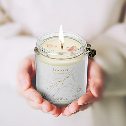 Candle, Soy Wax, Scented, Zodiac - Taurus, Birthday Gift for Women