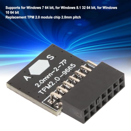 TPM 2.0 Module, 14 Pin 2x7P Security Chip for PC | Motherboard TPM Module LPC Interface Desktop