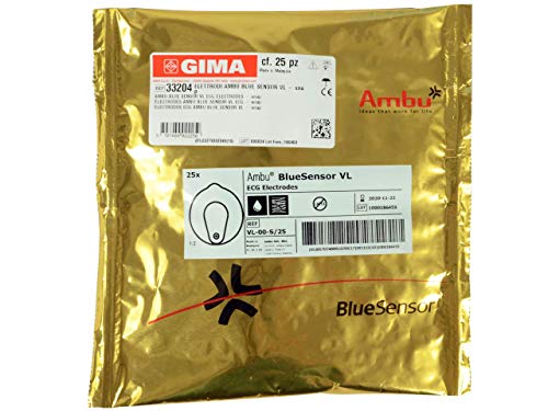 AMBU - Blue sensor VL, high adhesion and reliability, SNAP, pack of 25, 33204