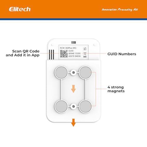 [Australia - AusPower] - Elitech RCW-360Plus-WG-DC 【One Temperature Probe】Probe Length: 5m(16.4ft). Measuring Range: -40~85℃(-40~185℉), Accuracy: ±0.5℃(0.9℉), TD3X-TE-H Separated Probe(1pcs) Single Temp Probe 1 