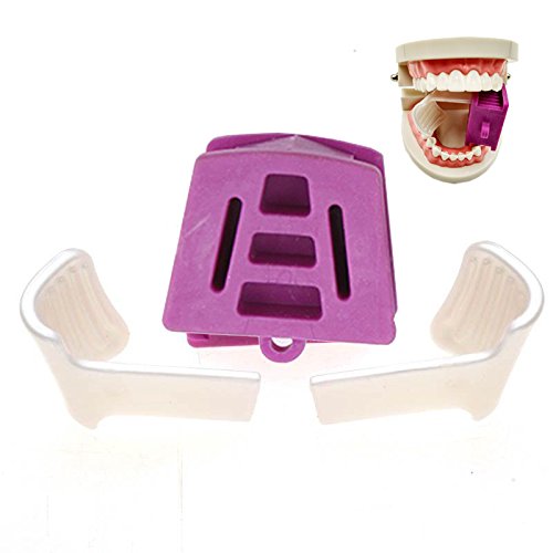 Angzhili 3 Size Dental Mouth Prop & 6 Pcs Tongue Guard Kit, Intraoral Support Dental Bite Block,Occlusal Pad