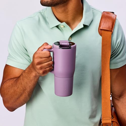BrüMate Müv - 25oz 100% Leak Proof Insulated Coffee Mug with Handle & Lid - Stainless Steel Coffee Travel Mug - Double Walled Coffee Cup (Nightfall Blue) 25 oz Nightfall Blue
