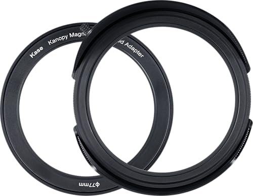 Kase Kanopy Magnetic Metal Lens Hood for Revolution/Revolution Plus 95mm Filters (Hood + 82mm Adapter) Hood + 82mm Adapter