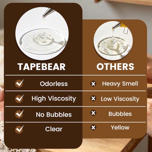 TAPEBEAR mini hot glue sticks, 0.27 x 4 inches, 100-pack for crafts and art projects