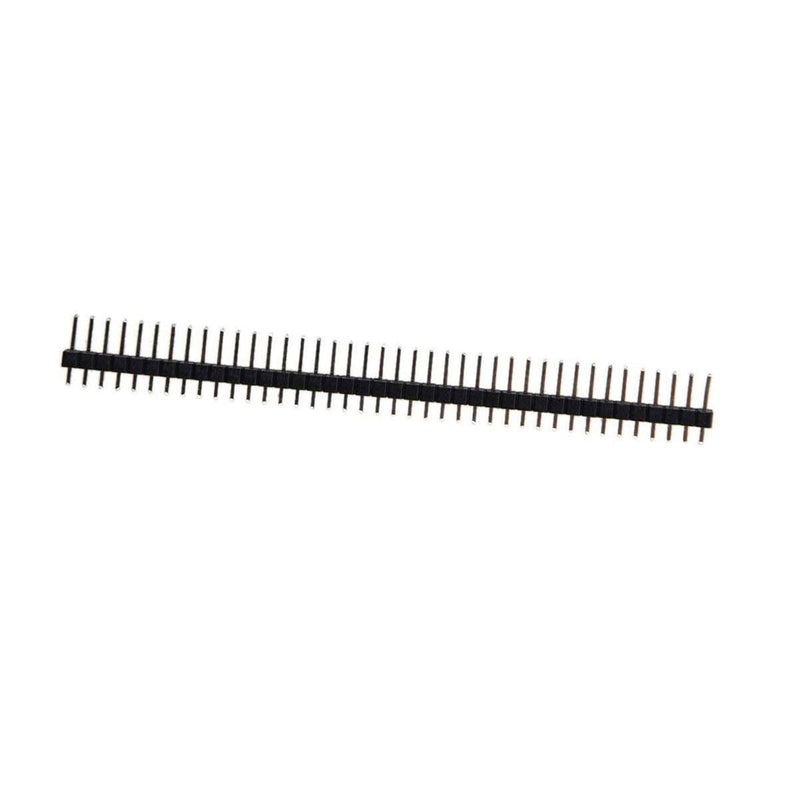 [Australia - AusPower] - 20 PCS 40P Single Row Pin Header Strip Male Header Pin Connector 2.54mm Pitch for PCB Prototype Breadboard Circuit Welding 