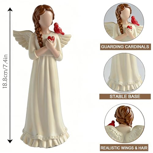 Guardian Angel Figurine, Resin Angel Statue Home Decor Ornament (Guardian Angel) Guardian Angel