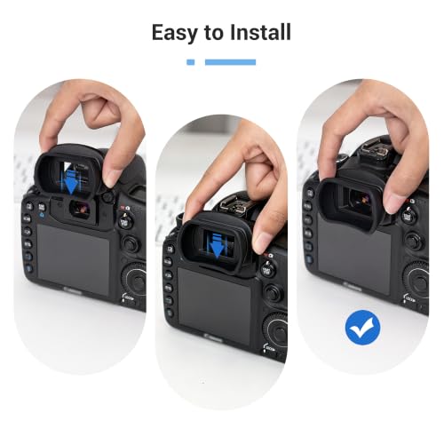 Kiwifotos Long Soft Viewfinder Eyecup Eyepiece for Canon 5D Mark IV III 7D Canon Eg Replacement