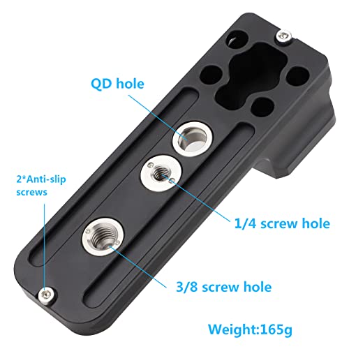 Haoge LF-Z48 Lens Collar Replacement Foot for Nikon NIKKOR Z 800mm f/6.3 Z VR S-line and Z 400mm f/2.8 TC Z VR S,Z 600mm f/4 TC VR S Lens,Tripod Mount Ring Built-in Arca Type Quick Release Plate