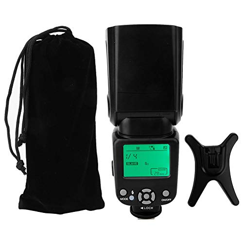 Acouto Camera Flashlight Plastic TR-960II Professional Flash Light On Camera External for Camera Flash Light