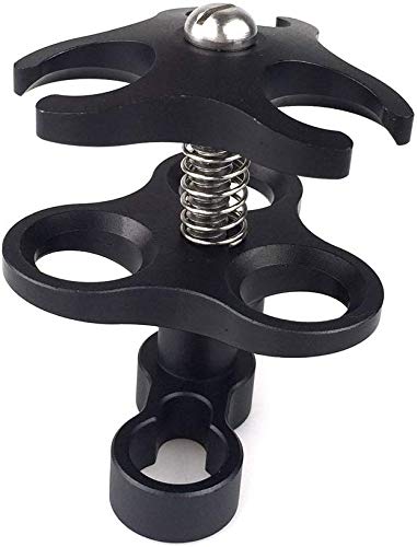 Seafrogs Diving Essential Accessory Ball Arm Clamp Three Cut Out Hole Lighting Arm System Fixed Mount Waterproof Case Tray Attachment CP-3