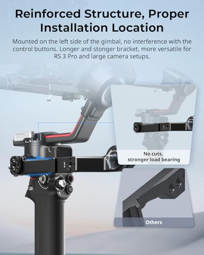 SmallRig Sling Handle Gimbal Handgrip for DJI RS, 180° Adjustable Grip Gimbal Handle