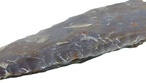 HARMONIZE Reiki Healing Crystal Handmade Natural Indian Agate Stone Set of 5 Arrowhead Spearhead Agate (Set of 5 Arrowheads) RED GIFT POUCH