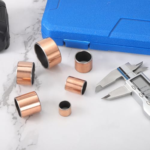 sourcing map 5 Pcs Sleeve Bearing 25mm Bore x 29mm OD x 19mm Length Plain Bearings Wrapped Oilless Bushings Self-Lubricating Bushings for Sliding Parts of Machinery 25mm x 29mmx 19mm