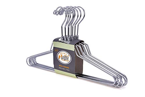 Quality Hangers Metal Hangers - Swivel Hook and Stainless Steel - Heavy Duty Wire Clothes Hangers - Available in 10 Pack - Hangers for Teens Petite/Teens - 14" inch
