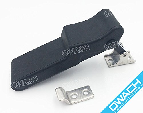 [Australia - AusPower] - Flexible Draw Latch 4'' Soft Black Rubber Replacement Southco C7-10 for Cooler, Boat Compartment, Cargo Box 