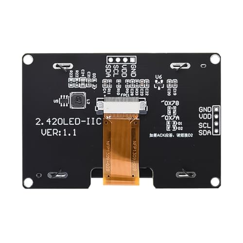 2.42" SSD1309 OLED Display Module - 4 Pin IIC White Screen (Resolution 128×64)