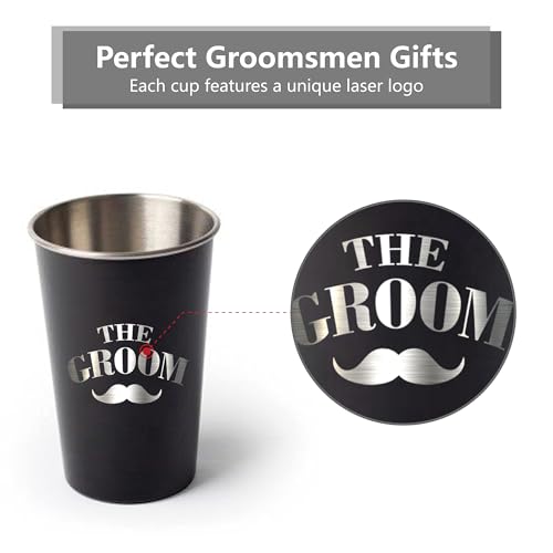 GROOM SQUAD Groomsmen Gifts 16 Oz Groomsmen Cups Bachelor Party Favors
