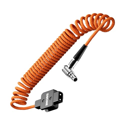 ZGCINE DT-LM D-Tap to LM 2-Pin Male Coiled Power Cable for RED/for ARRI