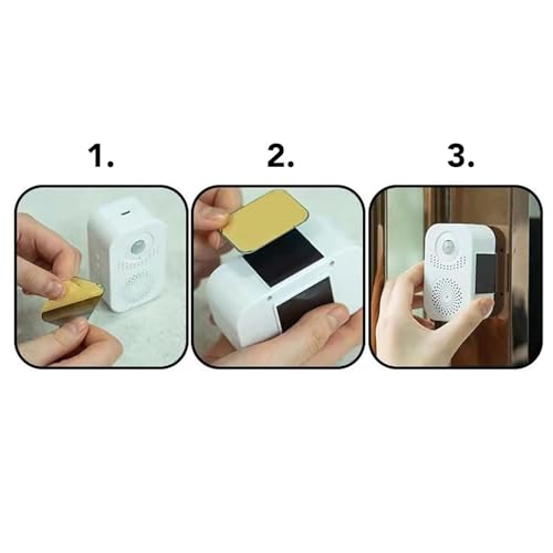 Motion Activated Voice Player, PIR Infrared Motion Sensor, Activated Sound Speaker with USB Cable, Door Welcome Alarm for Shop, Factory Supermarket