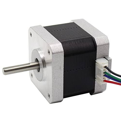 Stepper Motor, 17hs4401 17 Stepper Motor Bipolar 1.7A 1.8 Degree 0.45N.M 42x40mm 4 Wires W/1m Cable, 17 Stepper Motor Bipolar For 3D Printer Hobby/DIY CNC 500rpm