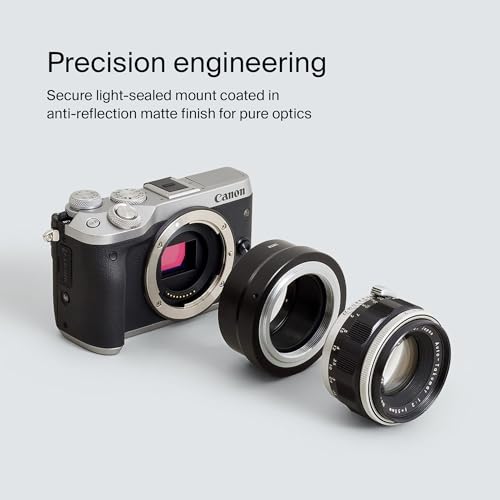 Urth Lens Mount Adapter: Compatible with M42 Lens to EF-M Camera Body