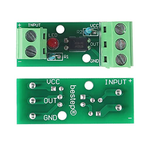 Pack of 4 1 Channel Optocoupler PC817 1 Channel Insulation Board Voltage Converter Adapter Module 3.6-30V Driver Photoelectric Insulated Module (1CH Optocoupler)