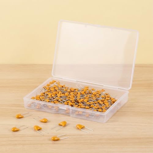 150 Pieces 0.1 µF 104 100 nF Monolithic Ceramic Capacitor Set, 50 V Multilayer Capacitors Ceramic Capacitor Monolithic Ceramic Capacitor for Various Electronic Circuits 5.08 mm