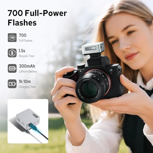 Godox iT20 iT20-S Flash for Sony, Mini TTL Flash with Intuitive Screen iT20-S for Sony (Silver)