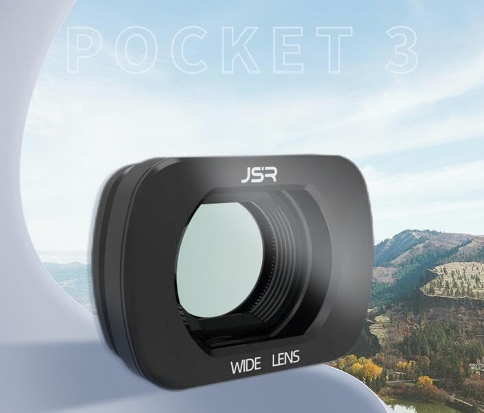Coyktonty Wide-Angle Lens for DJI Osmo Pocket 4, Magnetic Attach,Multi-Coated,Optical Glass with Metal Frame,120°FOV