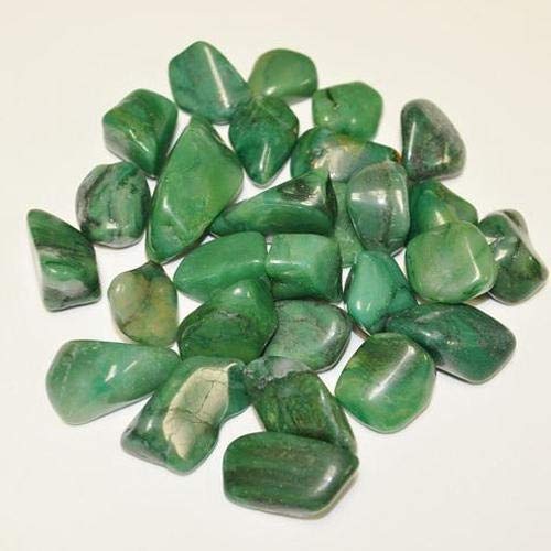 Pachamama Essentials Green Jade Tumbled - Healing Stone - Crystal Healing 20-25mm (5) 5