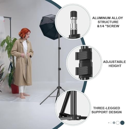 EMART 7 Ft Light Stand for Photography, Speedlight, Flash, Softbox, Strobe