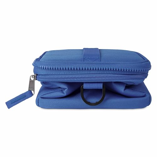 PackIt Freezable Small 3-in-1 lunch box in sky blue and azure blue, with 3.2L capacity, featuring a compact, insulated design.
