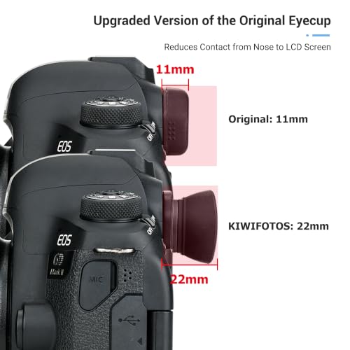 Long Soft EF Eyecup Eyepiece Viewfinder for Canon Rebel T7 T6 EOS 90D 80D Canon Ef Eb Replacement