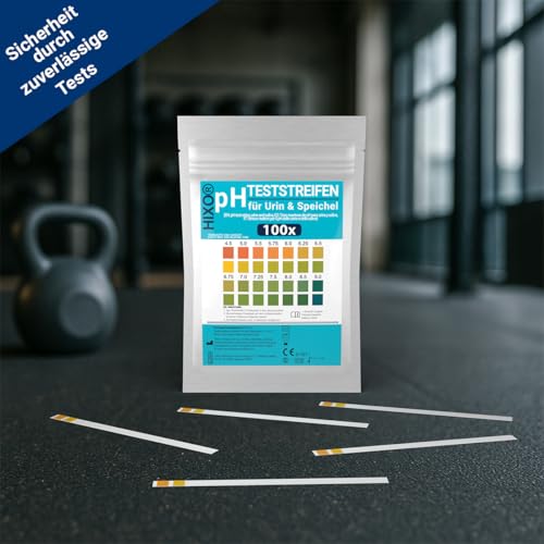 100 x pH Test Strips for Urine & Saliva - Measure pH 4.5-9.0 - pH Paper for Diet & Health - Acid Base Balance Determination