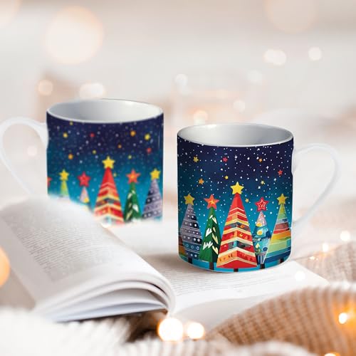 Christmas Mug with Gift Box, Christmas Tree, Christmas Gift for Women & Men