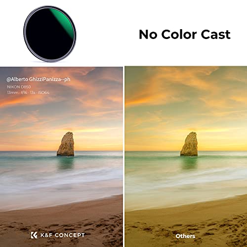 K&F CONCEPT 82mm ND1000 (10-Stop Fixed Neutral Density Filter) Lens Filter