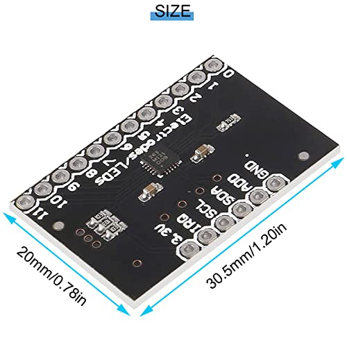 5 pcs MPR121 Breakout V12 Proximity Capacitive Touch Sensor Module Keyboard Touch Sensor Keyboard Development Board with pin header DuPont cable