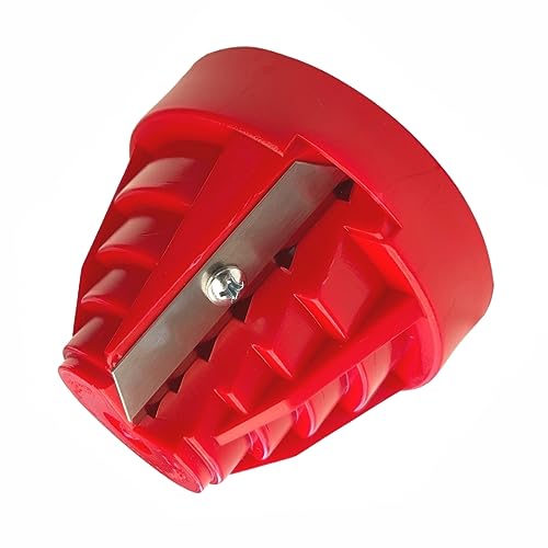 Plastic Pipe Chamfer Tool - Pipe Deburring Tool for 20, 25, 32, 40, 50 and 63 mm Plastic Pipes - High Performance Pipe Cutter - PVC Pipe Cutter and 2 Spare Blades