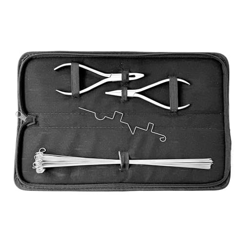 MedAT-Z 2026 | 50 x Exercise Wire, 0.7 mm Thick, in Sturdy Packaging, Wire for the Selection Process for Dentistry Studies in Austria with Original Eyelet, Manual Skills, Bending Wire
