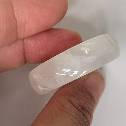 Flower of Life Engraved Natural Crystal Palm Stone | Sacred Geometry Pocket Stone for Meditation & Mindfulness | 35mm Polished Worry Stone, Rock Quartz