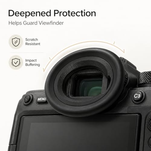 DK-33 Eyepiece Soft Silicone Camera Eyecup Viewfinder with Nikon Z8 Z9 Zf