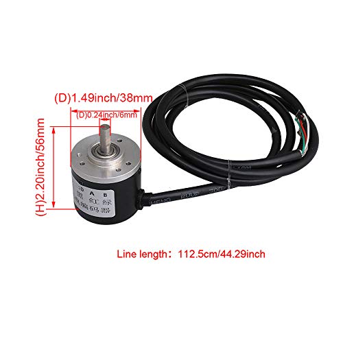 6 mm shaft 100P / R incremental encoder for NPN open collector output type