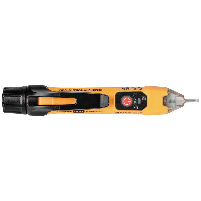 [Australia - AusPower] - Klein Tools NCVT1XT Voltage Tester, Non-Contact Low Voltage Test Pen, 70V to 1000V AC, Durable IP67 Tester is Dustproof and Waterproof 