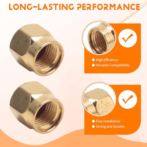 SMA Plug Dust Cap, Pack of 12, SMA Female Connector, Gold-Plated Coaxial Connector, Protective Dustproof Cover