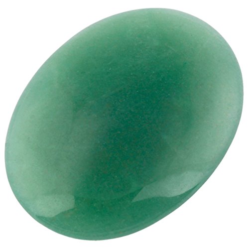 rockcloud 5PCS Green Aventurine Oval Worry Stones for Healing Crystal 1.7"