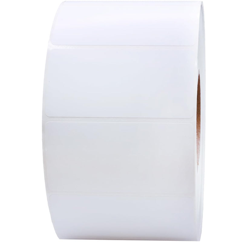 4 x 2 Thermal Transfer Perforated White Labels, 3″ Inch Core, 3000 Count - Label Paper for Thermal Printer Labels, Permanent Adhesive, Suitable for Various Industries