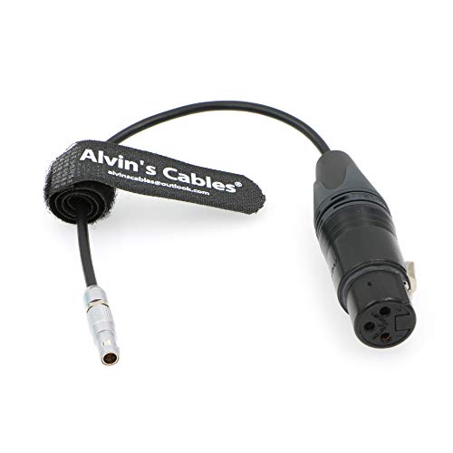 Alvin's Cables Audio Cable Straight 00 5 Pin Male to XLR 3 Pin Female for Z CAM E2 Camera straight 5 pin 15cm